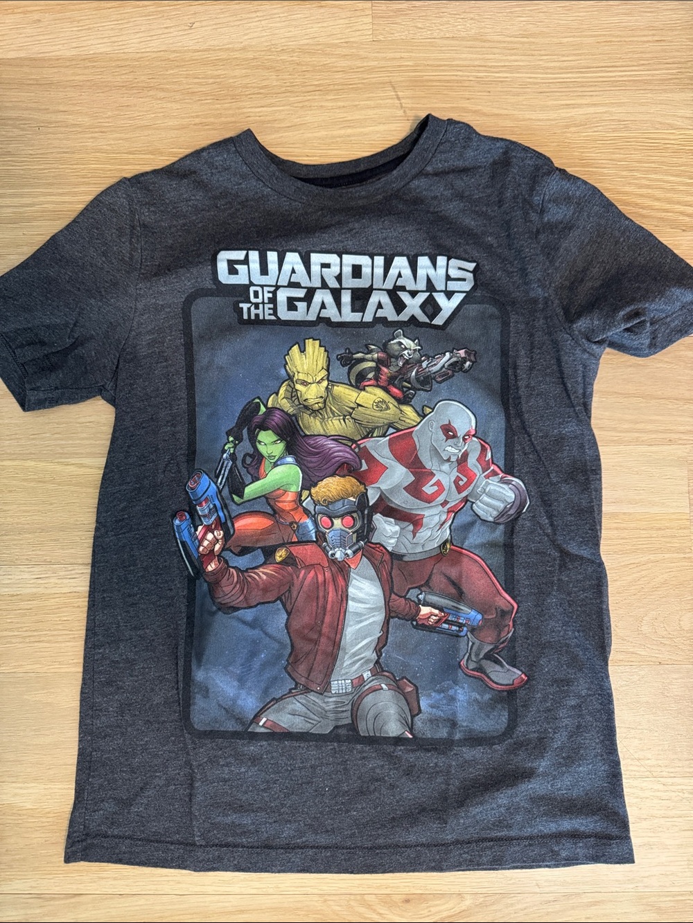 Old Navy Guardians of the Galaxy Graphic Tee - Charcoal with Multicolor Print